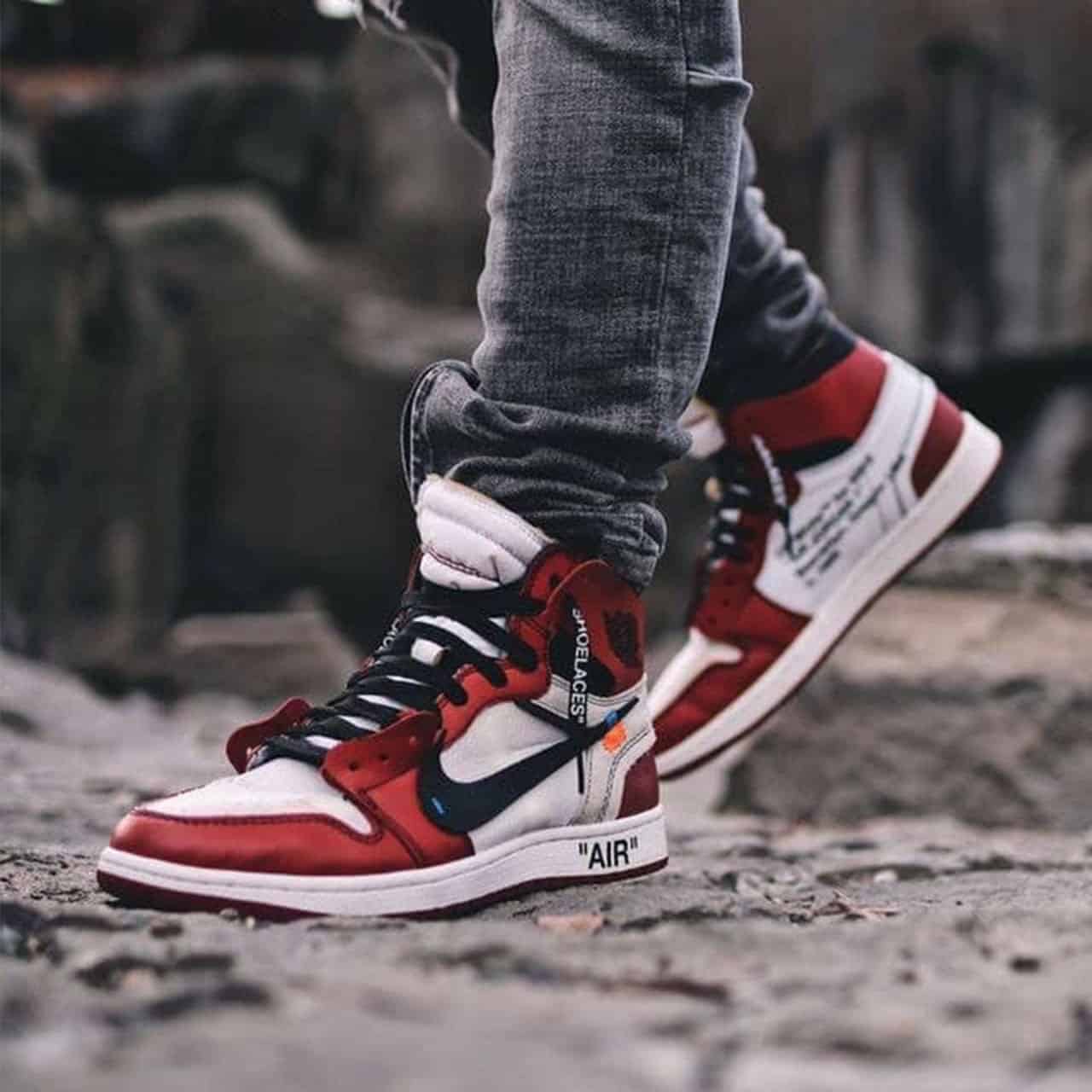 کفش پیاده روی مدل Air Jordan 1 Retro High Off-White Chicago